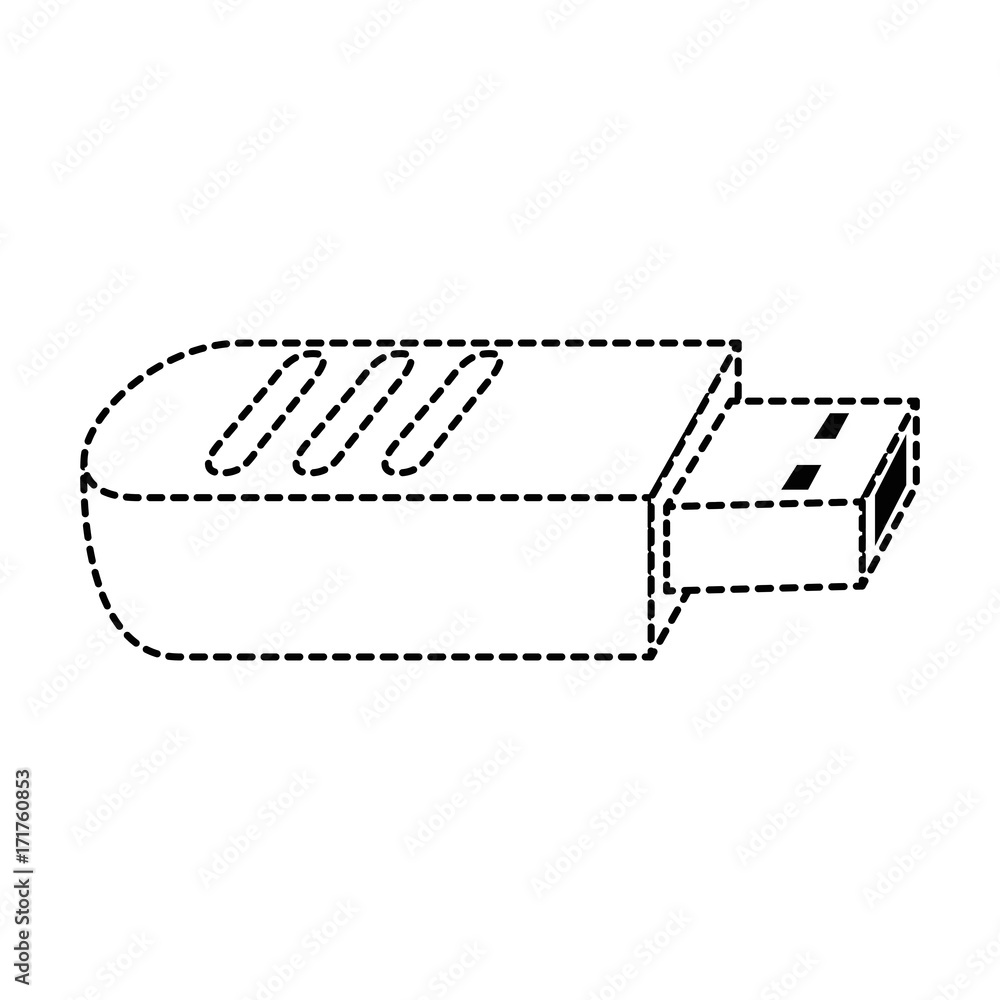 Poster usb memory isolated icon