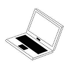 laptop computer isolated icon