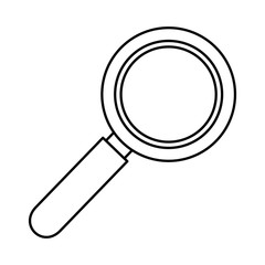 magnifying glass isolated icon