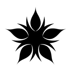 Flourish Snowflake Design Element