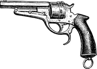 sketch of a vintage gun © asmakar