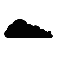 cloud silhouette isolated icon