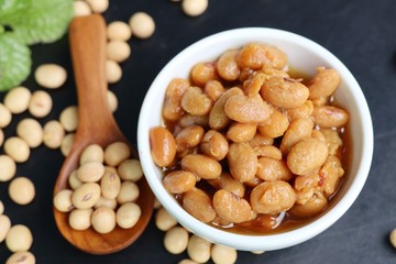 Fototapeta premium Salted soy beans