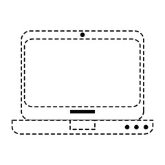 laptop computer isolated icon