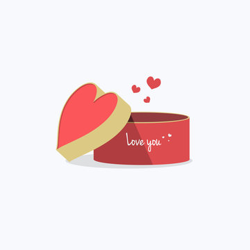 Heart Love Box Love You Message Icon