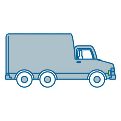 delivery truck isolated icon vector illustration design