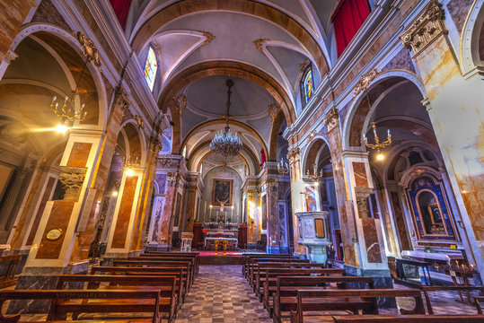 San Pietro church interior view