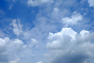 Naklejka na ściany i meble Blue Sky with Cloud Background.