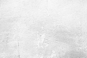White Peeling Paint Concrete Wall Background.