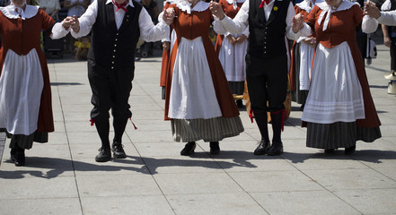 Welsh folk-dancer company