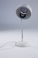 Table lamp against white background