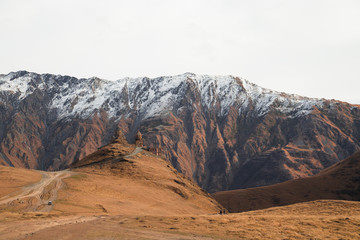 Mountains of the Caucasus in the autumn.