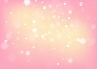 Obraz na płótnie Canvas Blur bokeh of light on pink background. Vector illustration