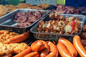 Tasty grilled meat