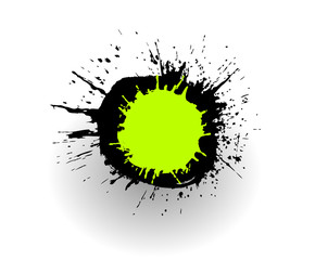 Grunge Paint Drop Vector Frame