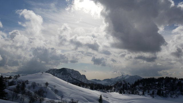 Valsassina panorama invernale
