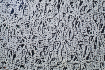 Handmade knitted blanket texture background