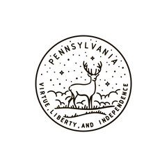 Pennsylvania. Wild Deer