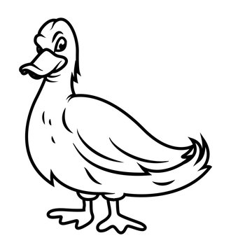 Duck Drawing  - clip-art vector illustration