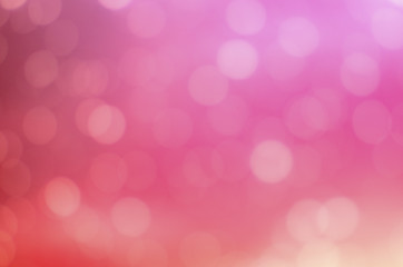 Pink color glitter vintage lights,bokeh for blur background.
