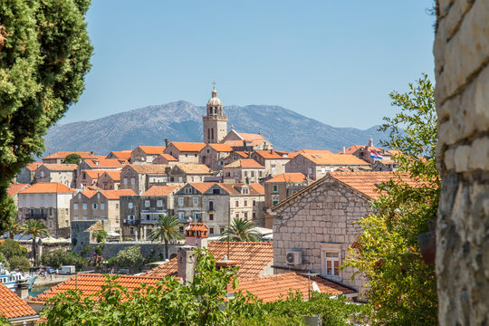 San Marco Church in Korcula island, Croatia, Dalamtia
