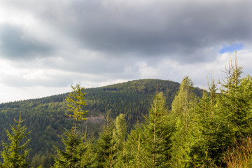 Landscape of mountains
