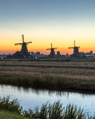 Windmill Zaanse Schans Landscape Holland