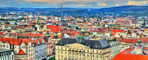 Fototapeta premium Skyline of Brno, Czech Republic