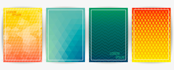 Minimal covers design. Future geometric template. Vector illustration.