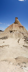 The desert of the bardenas reales in navarra