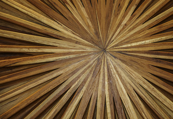 Wooden texture, cone of rice from one point