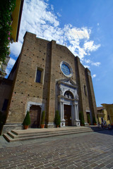 Fototapeta na wymiar Duomo Chiesa di Santa Maria Annunziata a Salò in provincia di Brescia Lombardia Italia Europa Italy