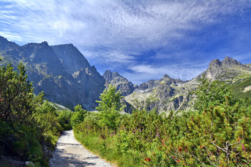 Beautiful scenery of Tatra mountains. Slovakia