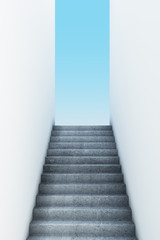 Fototapeta na wymiar Abstract success stairs