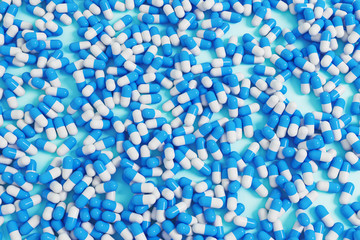Blue capsule background