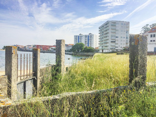 Lands and buildings on the coast