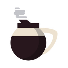 kettle coffee beverage icon image vector illustration design 