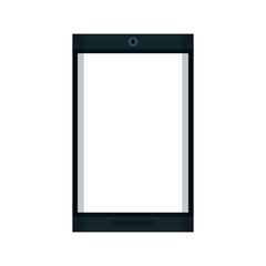 smartphone with blank screen icon image vector illustration design 