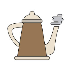 hot kettle icon image vector illustration design 