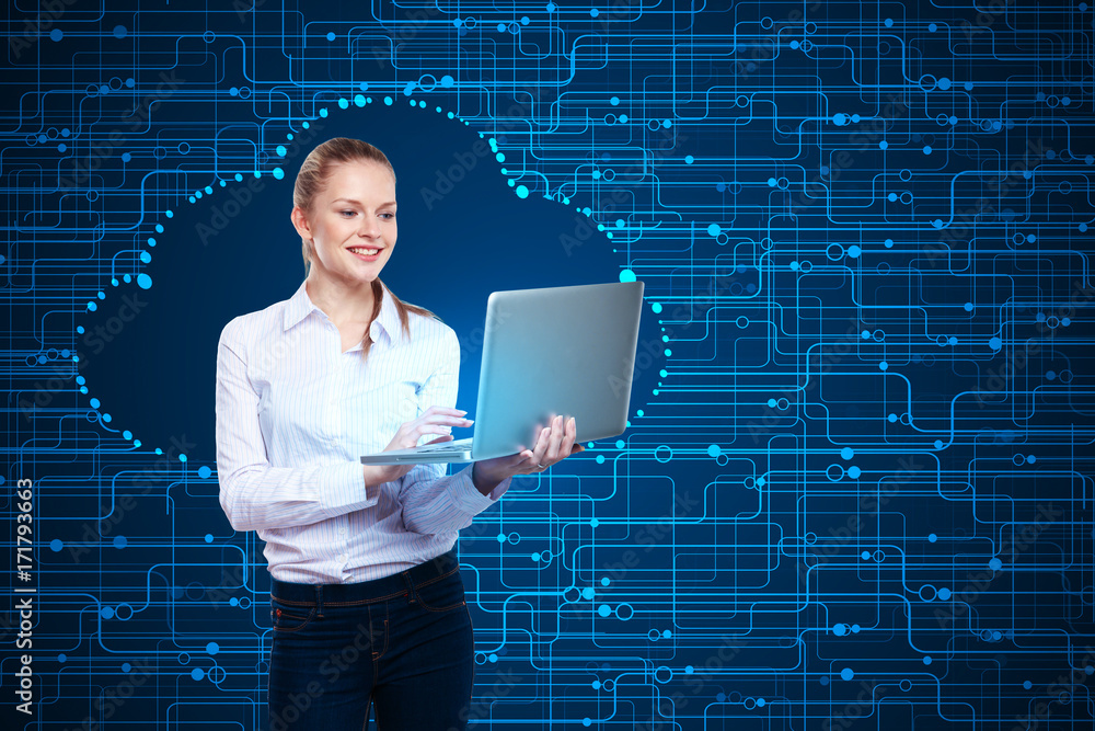 Poster cloud computing concept