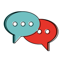 conversation bubbles icon image vector illustration design 