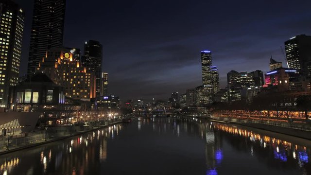 Melbourne Timelapse night 