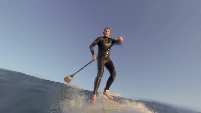 Stand Up Paddle Boarding. SUP surfing 