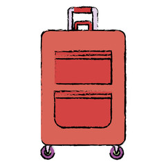 travel suitcase isolated icon