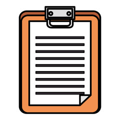 checklist clipboard isolated icon