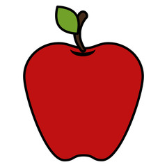apple fresh fruit icon