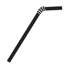 straw plastic isolated icon