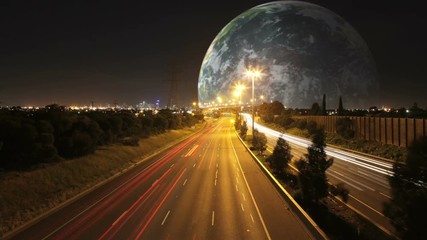 Alien Space Earth Timelapse 