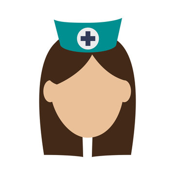 nurse avatar icon image vector illustration design 