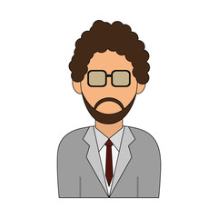 businessman avatar icon image vector illustration design 